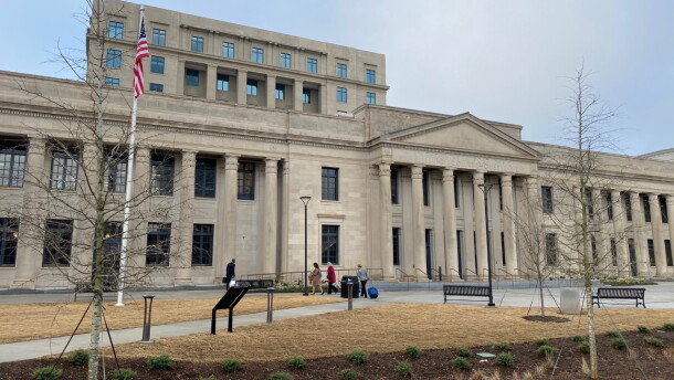The Title IX trial is taking place at the federal courthouse in uptown Charlotte.