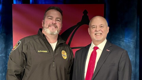 Chief of Police Dr. Rich Flotron and Host Dan Woods