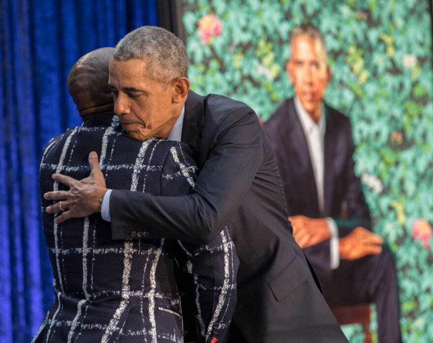 Portrait unveiling of former President Barack Obama and former First Lady Michelle Obama at the National Portrait Gallery in Washington, D.C., Feb. 12, 2018. Photo by Pete Souza