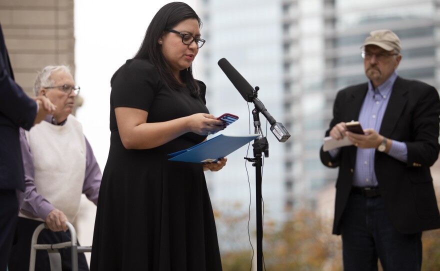 Mayra Mendoza, executive vice president for the Texas Young Democrats