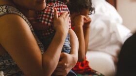 Victor and Amilbia and their five children were evicted from their home after falling behind on rent during the pandemic. They have been staying at a hotel together with help from a local shelter.