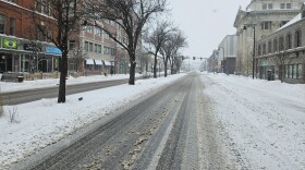 Another cold, snowy winter day for Berkshire County on the morning of February 23, 2026- here viewed from the streets of downtown Pittsfield, Massachusetts.