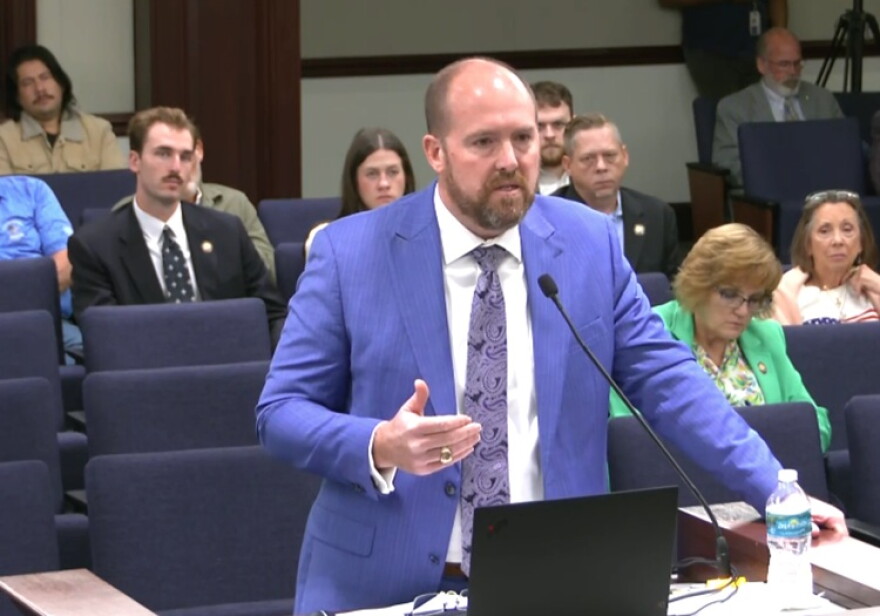 Jared Perdue, the state Transportation secretary and newly appointed interim director of the Florida Division of Emergency Management, asked legislators for $250 million on Sept. 11 to help pay off debts related to Alligator Alcatraz.