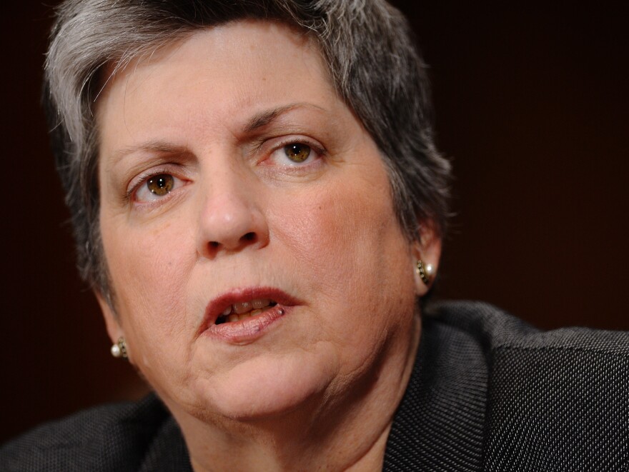 Homeland Security Secretary Janet Napolitano.