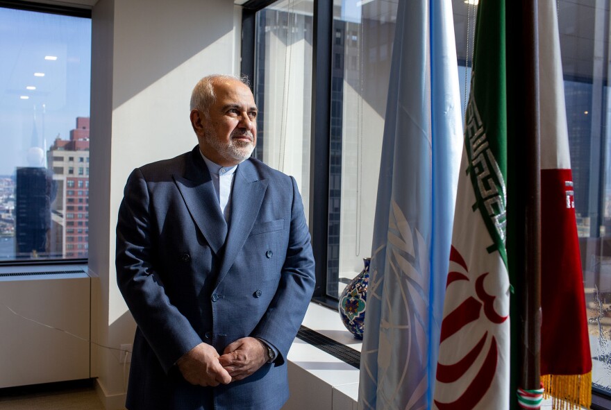 Iran's foreign minister, Mohammad Javad Zarif, is in New York this week to make the case for lifting sanctions on his country.