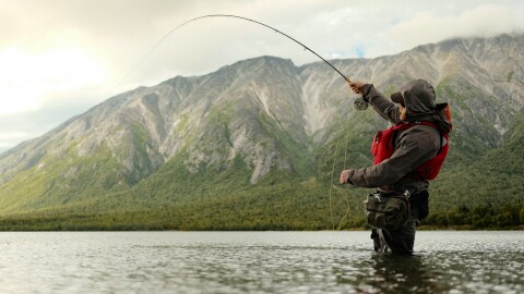 Sportfishing in the headwaters of Bristol Bay.
