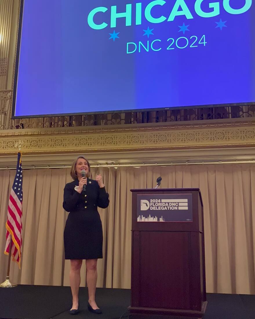 Kathy Castor attends the Democratic National Convention in Chicago.