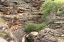The Tapeats Narrows along the Bright Angel Trail, approximately one mile north of Havasupai Gardens in the Grand Canyon.