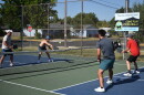 Pickleball players at Westmoreland Park, July 7, 2025.