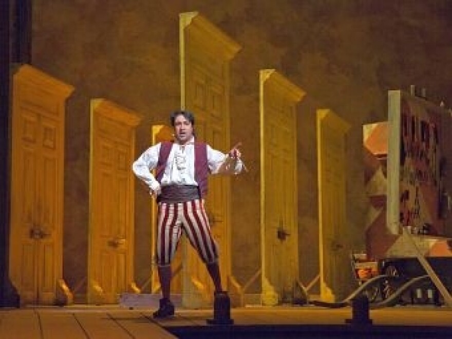 Rodion Pogossov as Figaro in the Net's "Barber of Seville."