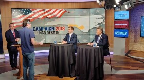 Demcorat Dan McCready and Republican Harris Mark Harris debated Wednesday night in the 9th Congressional District race.