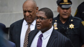 Bill Cosby at the Montomery County Courthouse in Pennsylvania during his first trial on June 5, 2017.