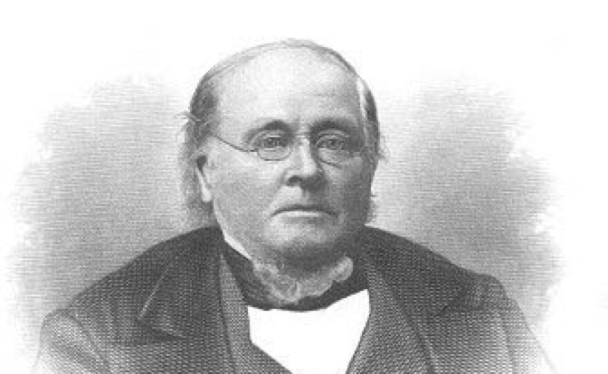 Engraving portrait of Willard Carpenter with his cursive signature written underneath