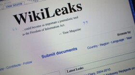 The homepage of the WikiLeaks.org website is seen on a computer after leaked military documents were posted.