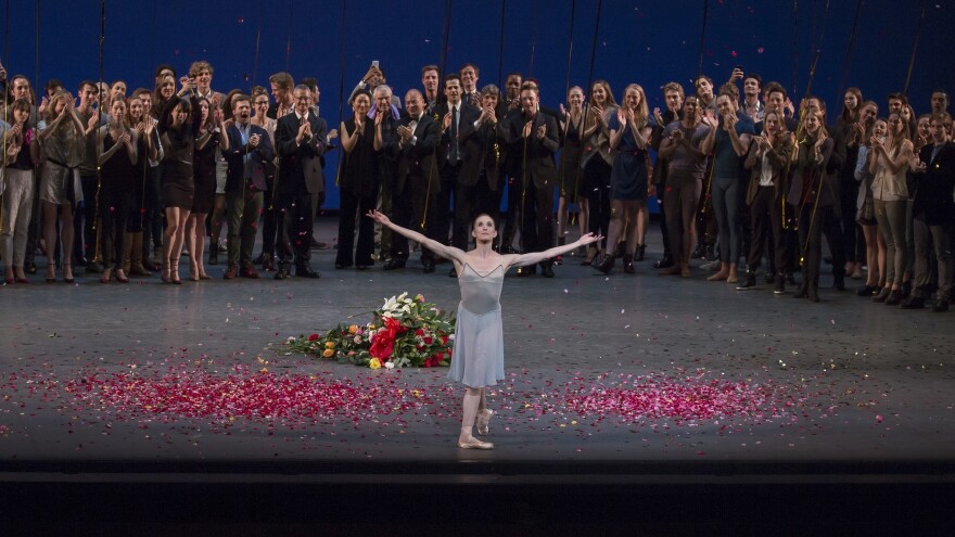 Whelan bows after her final performance with the New York City Ballet in 2014. She likens leaving the company to shedding a layer of skin.