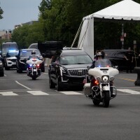 Lindsey Graham's casket leaves the Washington National Cathedral July 28, 2026.