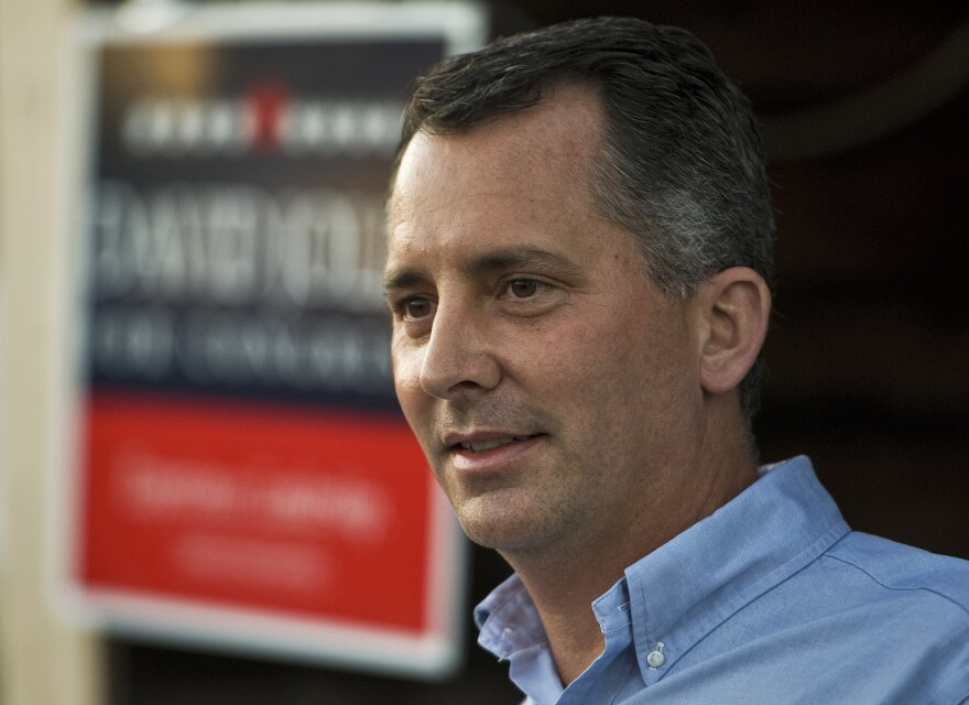 FILE - In this Nov. 23, 2013, file photo, Republican Rep. David Jolly thanks supporters during a campaign rally in Indian Rocks Beach, Fla. Jolly is now co-chair of the Forward Party, launched by Andrew Yang.