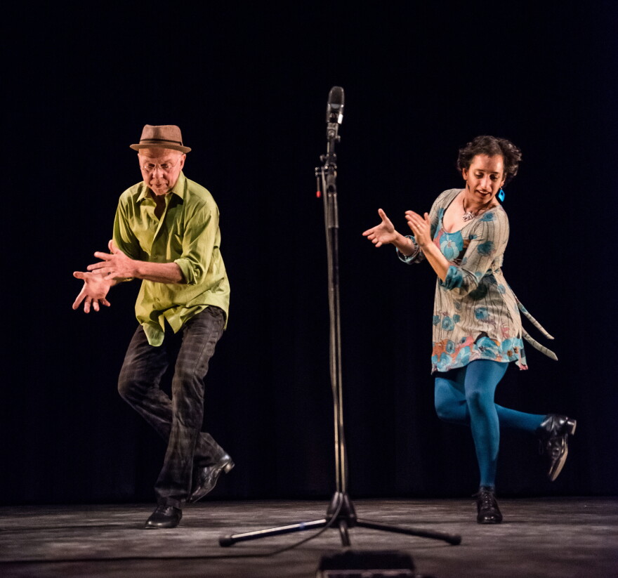 Keith Terry and Evie Ladin at a performance in Toronto