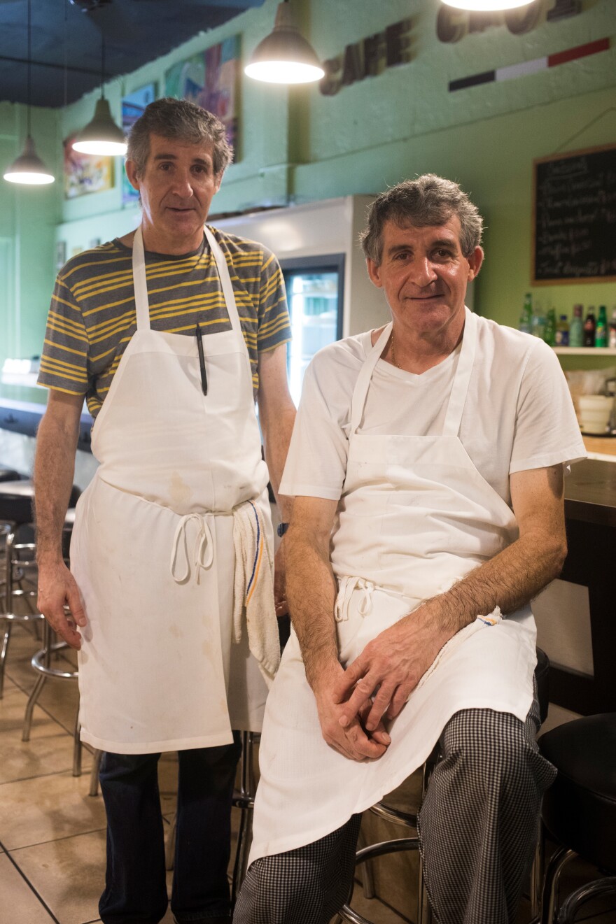 Pascal (left) and Didier Vedel are originally from Montpellier in the south of France. Pascal says he and his brother decided to move to Miami after vacationing here 20 years earlier.