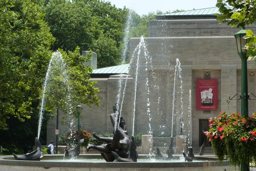 The limestone-faced library opened in 1960 on the Bloomington campus.