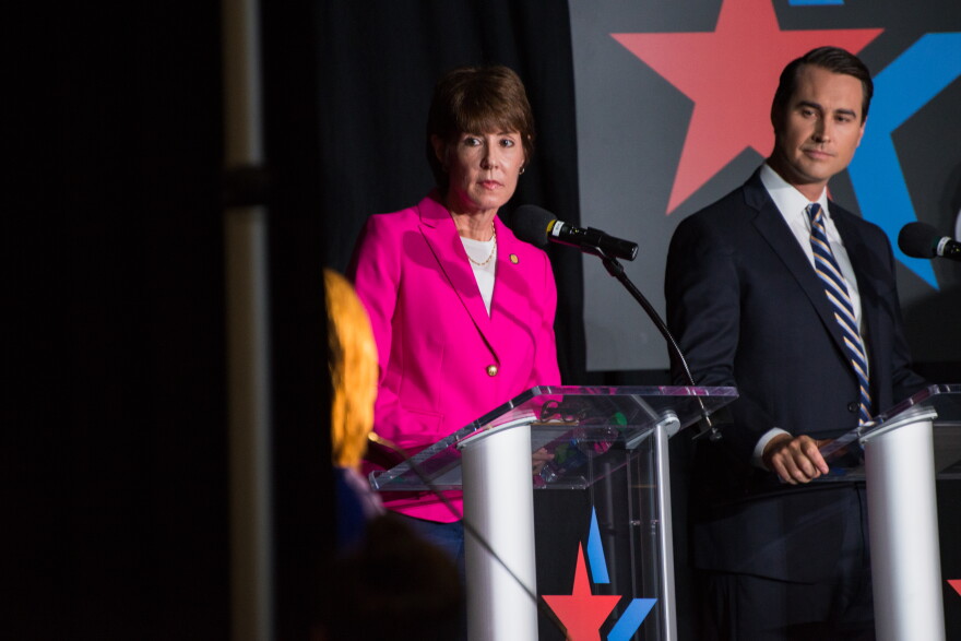 Former U.S. Rep. Gwen Graham reiterates her plan for an executive order banning assault style weapons during her closing remarks.