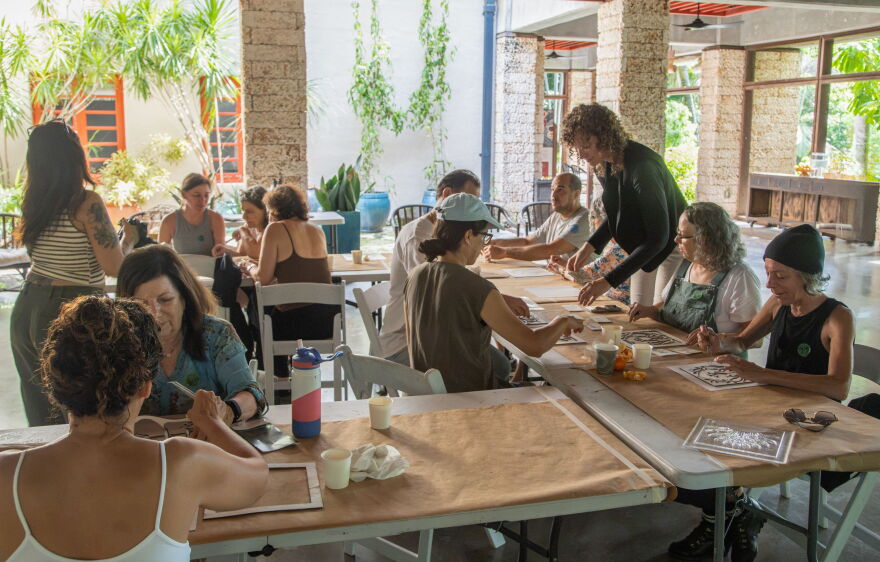 Shapiro often engages communities through participatory events and educational programming that allow the public to imprint clay forms that become part of larger sculptural ecosystems. 