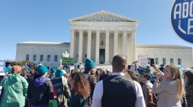  Abortion rights supporters outside the U.S. Supreme Court on March 4, 2020, for oral arguments in June Medical Services v. Russo. 