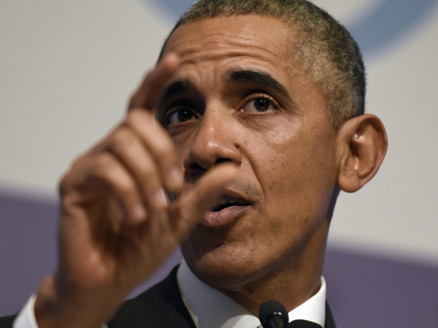 President Obama speaks to reporters in Antalya, Turkey, on Monday.