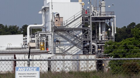 The Chemours Company's PPA facility at the Fayetteville Works plant near Fayetteville, N.C., June 15, 2018.