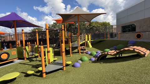 Upstate Medical University has opened a new therapeutic playground for children at the Golisano Children’s Pavilion in Syracuse.