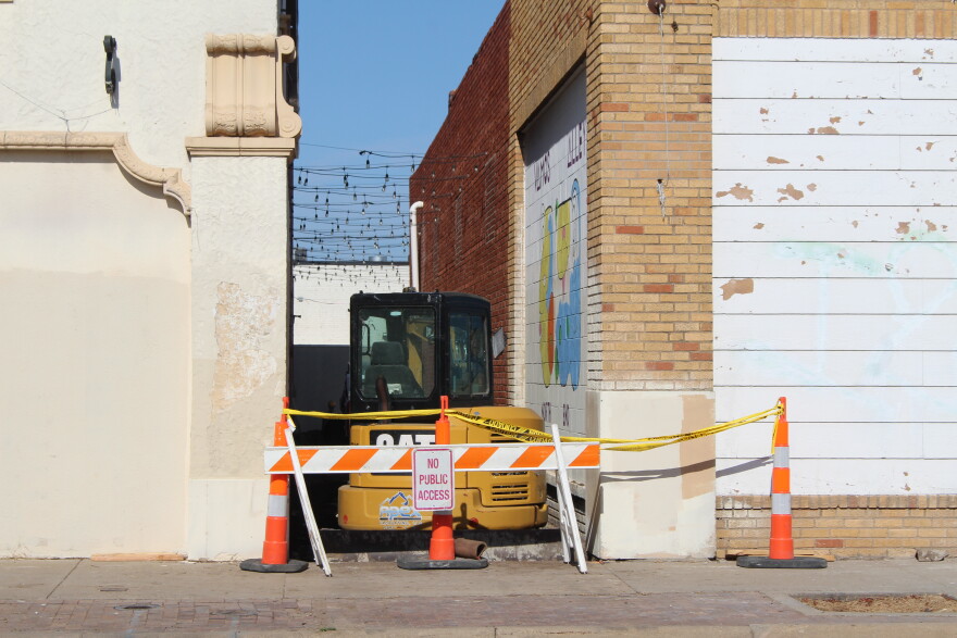 Construction near the historic Nomar Theatre has started and will turn the building into part of a dining hall. The Provecho project will feature eight businesses and space for community gatherings.