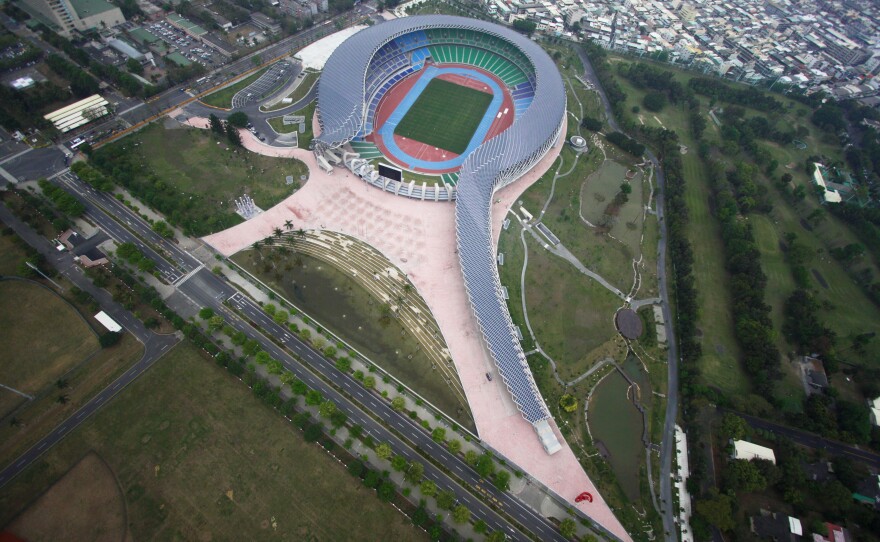Ito designed the solar-powered Kaohsiung National Stadium in Taiwan for the 2009 World Games.