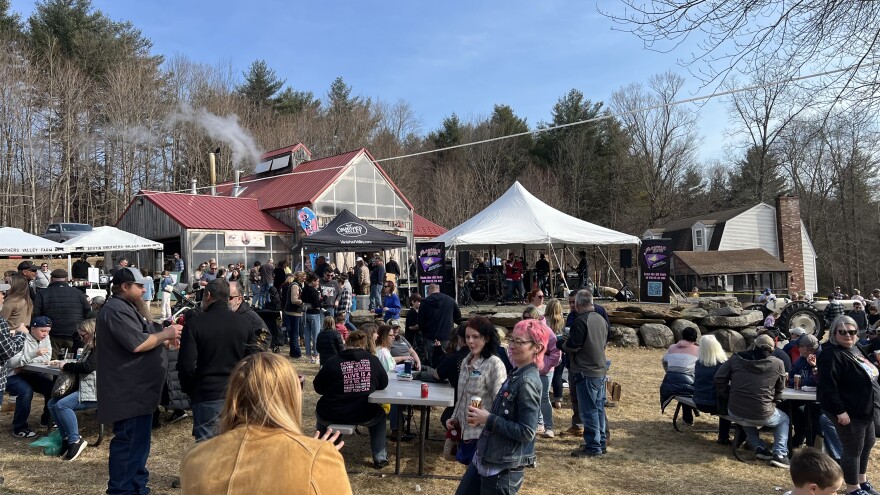 Hundreds of attendees cycled in and out of the family-run farm and sugarhouse during the festival. Live music, an assortment of food trucks and hundreds of cans of Shattuck Maple Brown Ale by Vanishing Valley Brewing Co. were also part of the maple syrup-centric event.