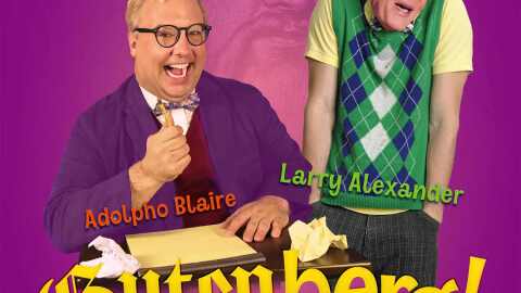 TheatreZone Poster for 'Gutenberg the Musical'