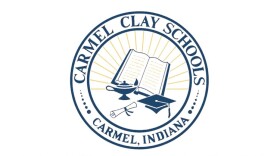 The logo for Carmel Clay Schools in Hamilton County.