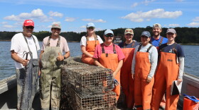 Staff from The Maritime Aquarium at Norwalk and Project Oceanology remove abandoned lobster traps and collect data in Long Island Sound on Sept. 4 alongside a local fishing partner as part of the Lobster Trap Recovery and Assessment Partnership (L-TRAP), which recently surpassed 4,000 recovered traps.