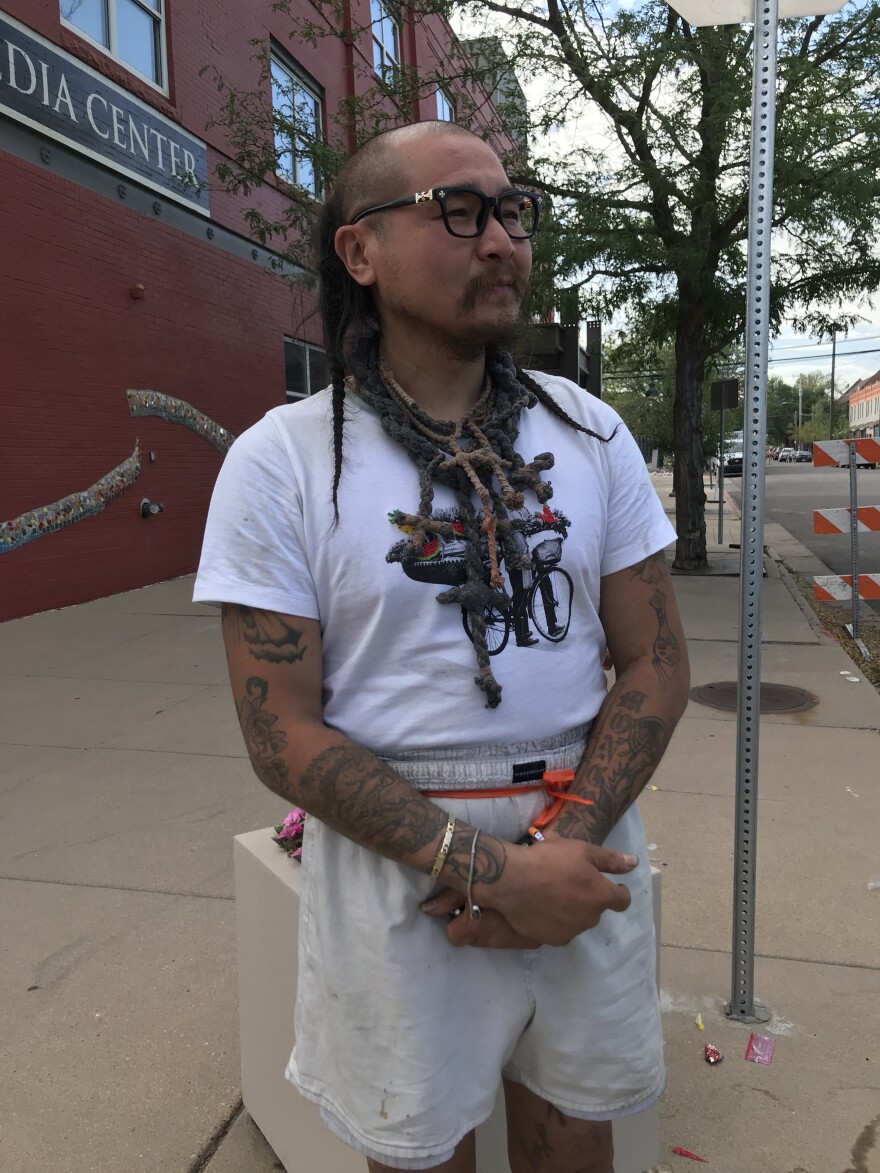 Bilgun Purevsuren at a Denver Juneteenth event on June 20, 2026.