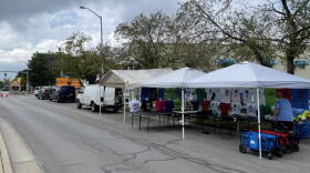 Set Up Friday for the Lexington Roots and Heritage Festival