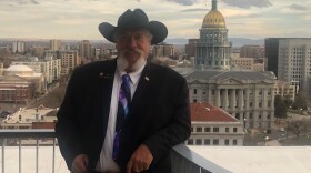 Perry Will poses outside the state Capitol in Denver.