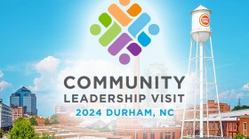 An image promoting the Community Leadership Visit to Durham, NC, a trip taken by 80 delegates from Springfield, MO