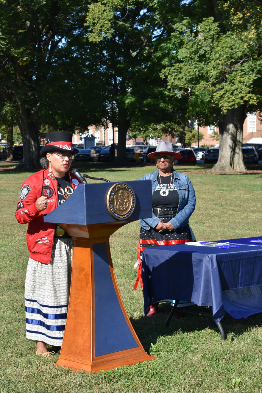 Denise Bright-Dove, a member of the Nanticoke Lenni-Lenape Tribal Nation, says that she's relieved to see that representation and a voice is finally coming to the indigenous people of Delaware.