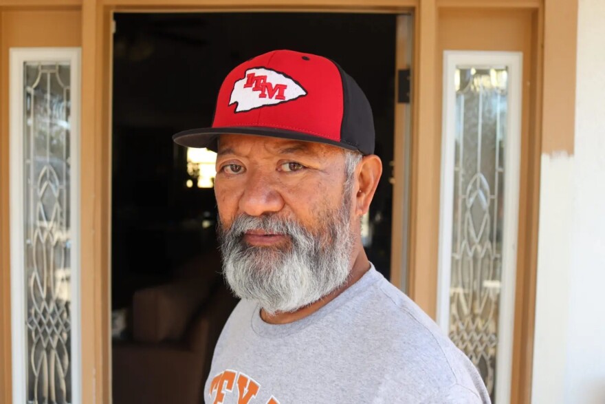 Miles Murayama stands in front of his home in Kerr County on Nov. 17, 2025.