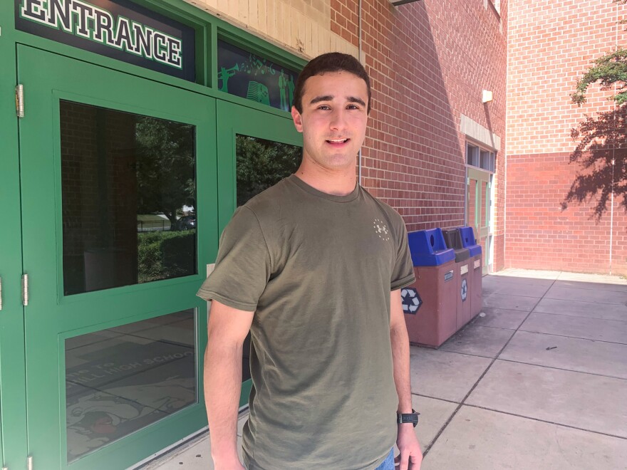 Louis Schreiber, a senior at Churchill High School, in the Maryland suburbs of Washington, D.C., is working on starting an anti-vaping group at the school. He says he hopes the rash of serious vaping-related lung diseases among teens will serve as a wake-up call to other students.