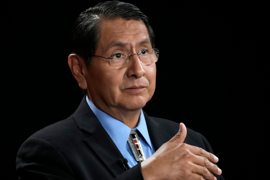 Jonathan Nez speaking on Thursday, Sept. 6, 2024.