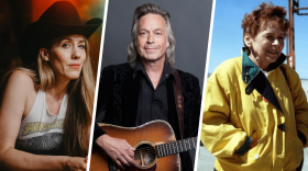 Brennen Leigh, Jim Lauderdale, and former Grand Forks mayor Pat Owens