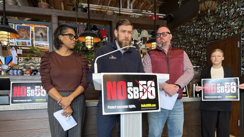 Members of Ohioans for Cannabis Choice on Feb. 9, 2026.