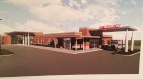 Rendering of what the new hospital in Kennett would look like.