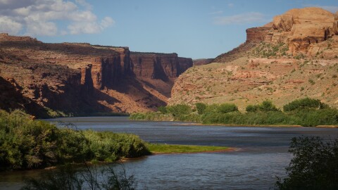 The Colorado River near Grandstaff Canyon in Grand County, Sept. 16, 2024.