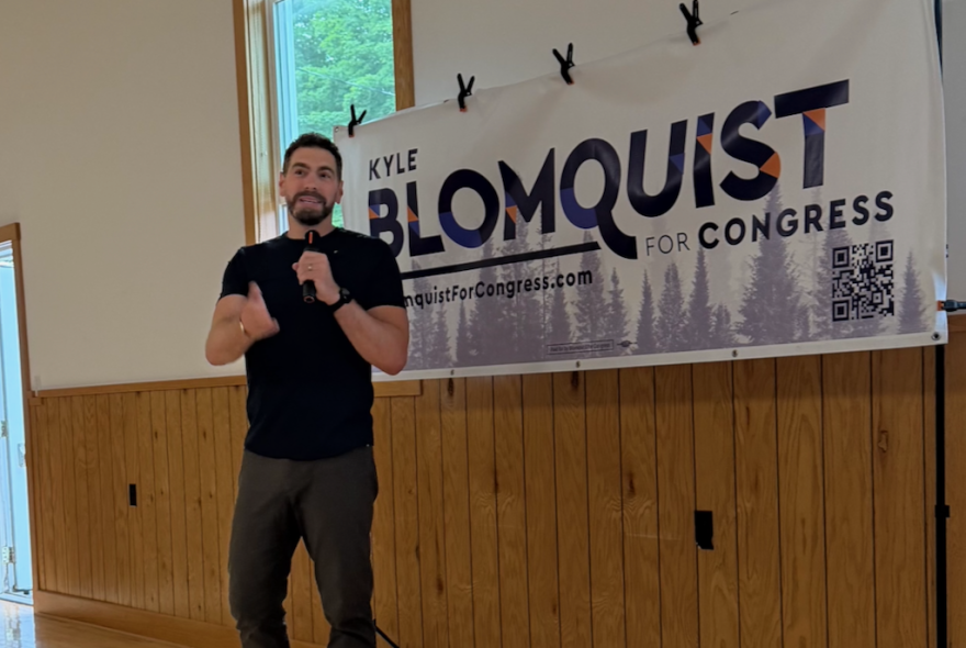Kyle Blomquist is seeking the Democratic nomination for Congress in Michigan's 1st District. (Photo: Leelanau Enterprise)