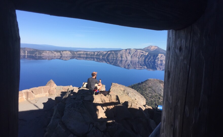 Trevor Kemp at Crater Lake, park #19.